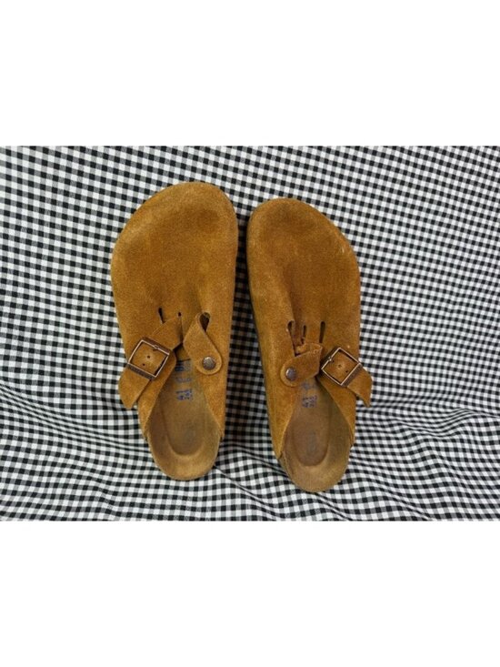 Birkenstock Shoes - Birkenstock Boston Suede Clogs Taupe Brown EU 41 US W10 M8 Damaged